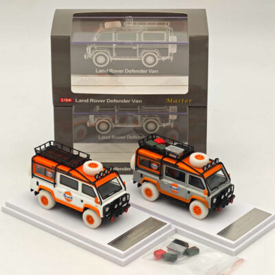 Master 1/64 Land Rover Defender 110 Van – Edizione Limitata Gulf Oil, Diecast