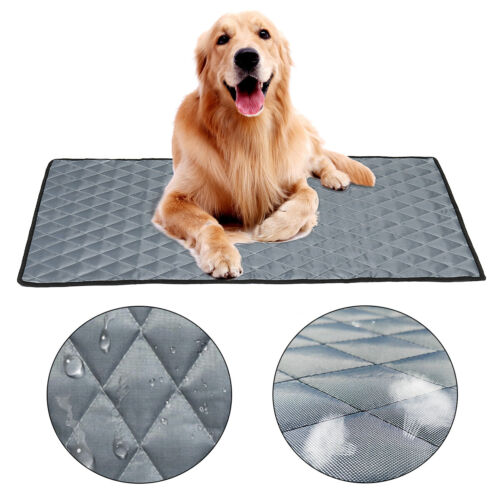 M L XL Size Pet Cooling Mat Non-Toxic Cool Pad Pet Bed For Summer Dog Cat Puppy - Picture 1 of 15