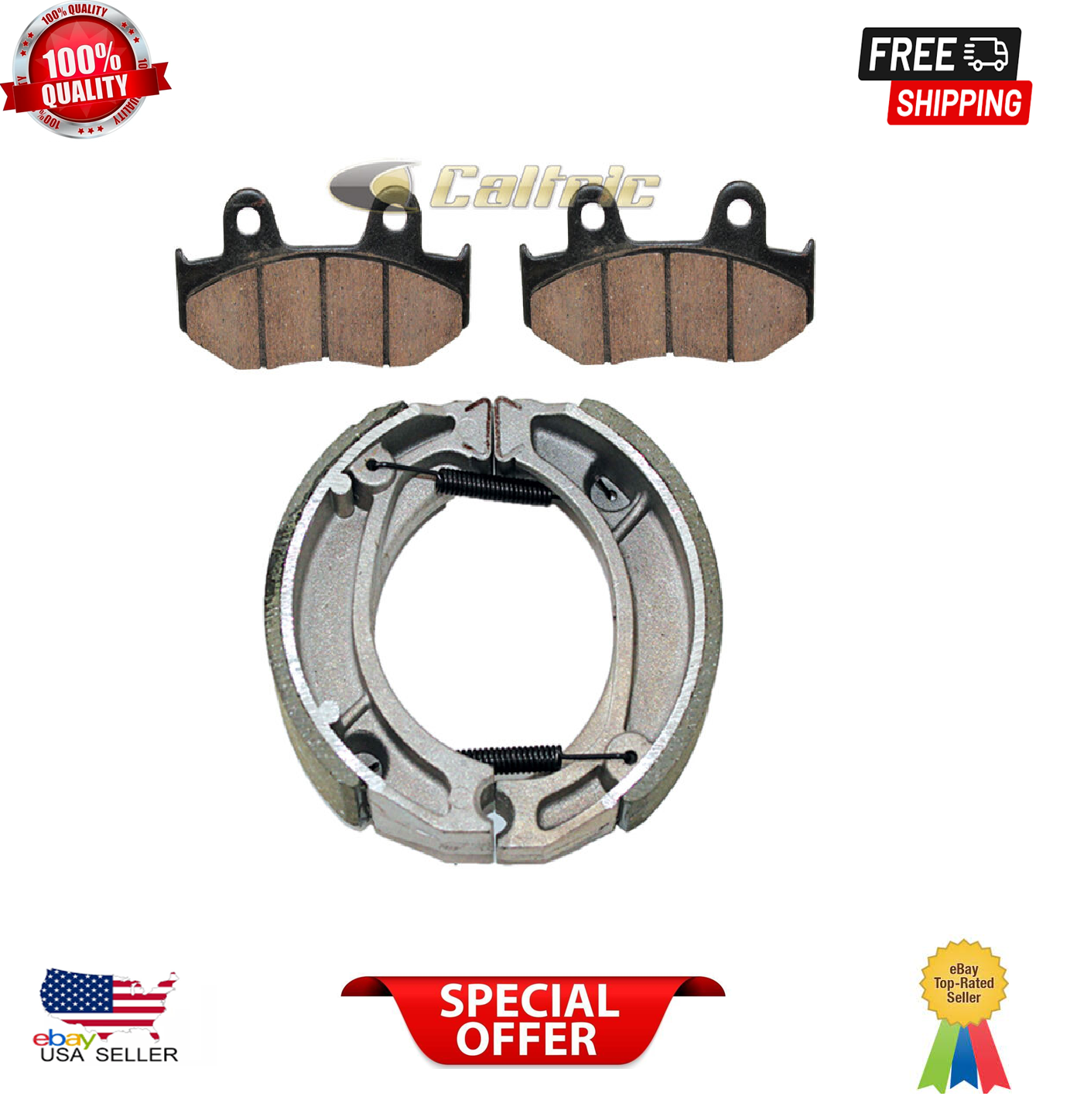 BONDED FRONT BRAKE PADS & REAR SHOES HONDA XL600R (1983-87 - Foto 10