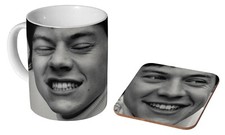 Harry Styles Cheeky BW - Coffee / Tea Mug And Coaster Gift Set