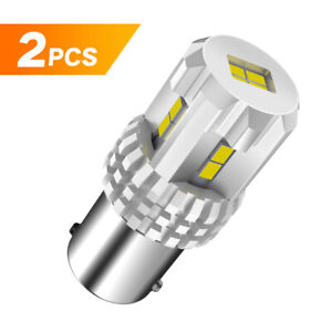 2pcs 144SMD White LED Turn Signal Backup Reverse Light Bulb BA15S 7506 1156 P21W 