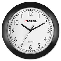 Lorell Wall Clock, 9, Arabic Numerals, White Dial/black Frame 60987 on sale Lorell Wall Clock, 9, Arabic Numerals, White Dial/black Frame 60987 on sale