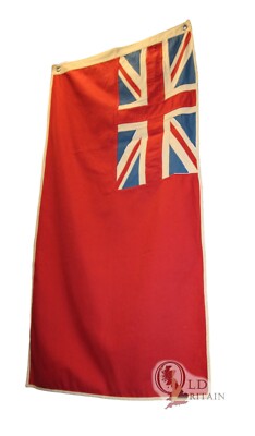 British Red Ensign | Duster End Nautical Union Jack Flag Sewn Cotton - 3 Sizes