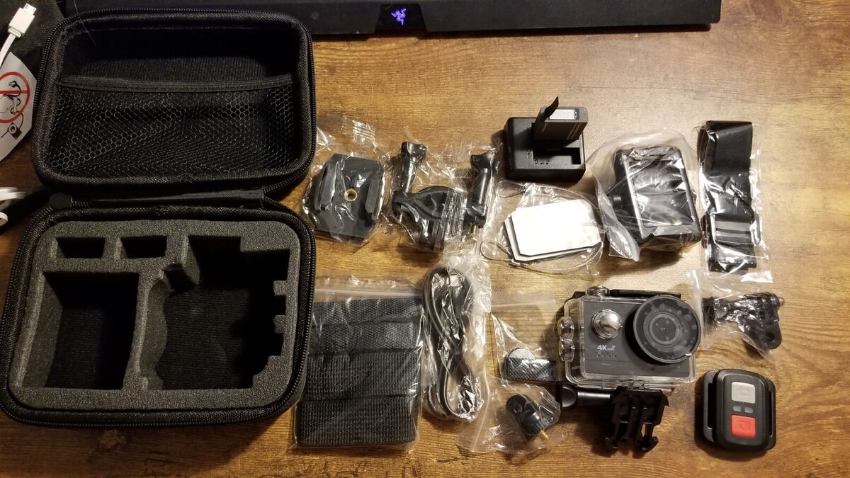 Apexcam Action Camera M80 Air Bundle 4K 30Fps, WIFI Action