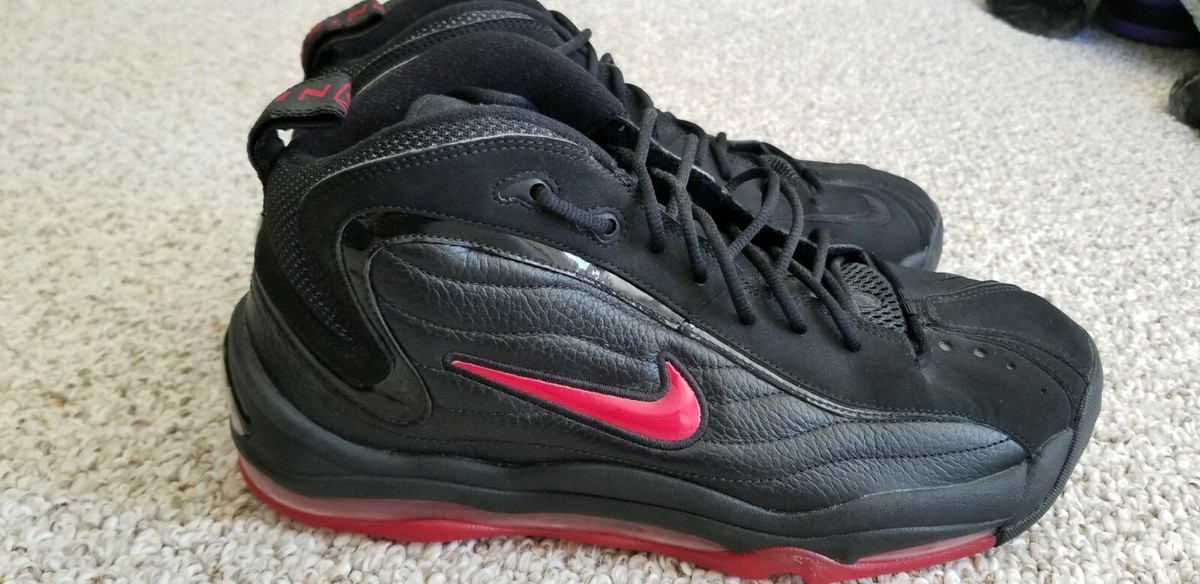 nike air total max uptempo black varsity red