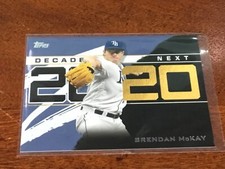 BRENDAN MCKAY 2020 Topps Series 1 Decades Next BLUE Parallel ROOKIE RAYS