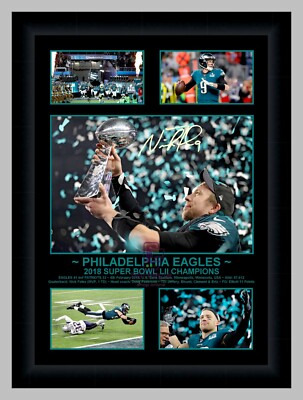 PHILADELPHIA EAGLES SUPER BOWL LII CHAMPIONS PHOTO COLLAGE SIGNED PRINT ...