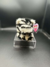 Rare VTG 1997 Puffkins Collection ZACK Zebra 4" Plush Black/White NEW W/Tag