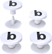 4-Pack  Buttons with B for Bogg Bag Handle Strap. Compatible with Bogg Bag Beach