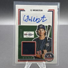 CJ Weinstein Auto 2022 Panini Stars & Stripes USA /399 Rookie Jersey Patch