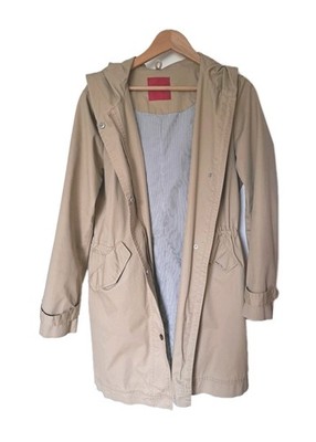 S.Oliver Parka Damen Beige Gr. 38 Für Übergangszeit Und Sommer