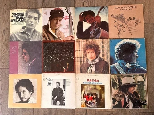 12 Bob Dylan Vinyl LP Record Album LOT Stereo - VG+