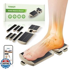 Ankle Balance Board Foot Strengthener with Adjustable Shape Balance Rods for ...