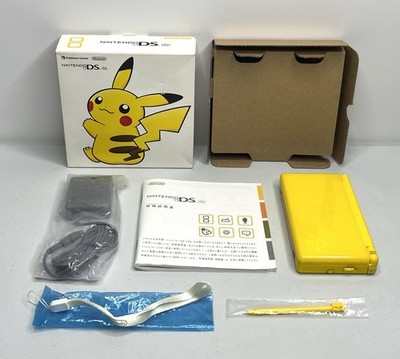 5-086 ニンテンドーDS LITE ピカチュウエディション 箱付き Nintendo DS Lite Pikachu Edition Complete in Box CIB *Minor Damage