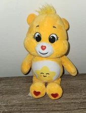 Basic Fun Care Bears 9" Plush Yellow Laugh-A-Lot Bear Star 2021 SEE DESCRIPTION 