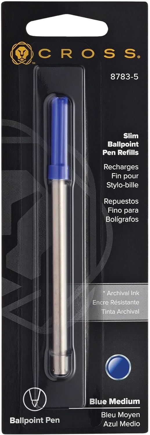 Cross 8783-5 Original Slim Ink Refill Ballpoint Pens, Medium Point Blue x 1