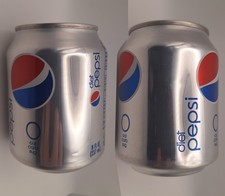 2008 Diet Pepsi mini can with old logo (Unopened empty) - 43