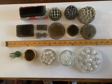 Vintage Flower Frogs Lot Of 16 glass hairpin, Japan