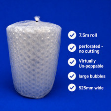UnPoppable Large Bubble Wrap Heavy Duty 525mm - perfect for very fragile items