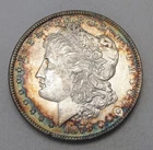 1878 7-TF Silver Morgan Dollar UNC Coin VAM-83 Tw/ Rim Toning AN450