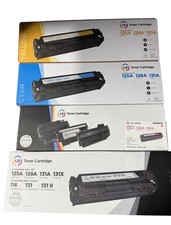 LD TONER HP 125A CB540A 128A CE320A 131A CF210A 131X CF210X *4 PACK *NEW *FRSP