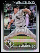 JORDAN LEASURE 2024 TOPPS CHROME REFRACTORS RC CHICAGO WHITE SOX #USC94