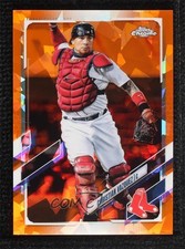 2021 Topps Chrome Sapphire Edition Orange 9/25 Christian Vazquez #557 6ke
