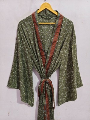 Free size Long Bell Sleeves Kimono Robe Gift For Her,  L-312