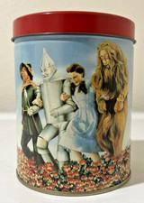 Vtg 1999 Wizard of Oz Round Tin Carrying Case Purse 5" Limited Ed