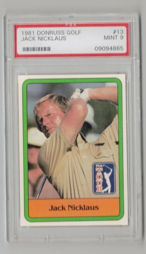 1981 Donruss Jack Nicklaus Rookie PSA 9 RC POP 1082