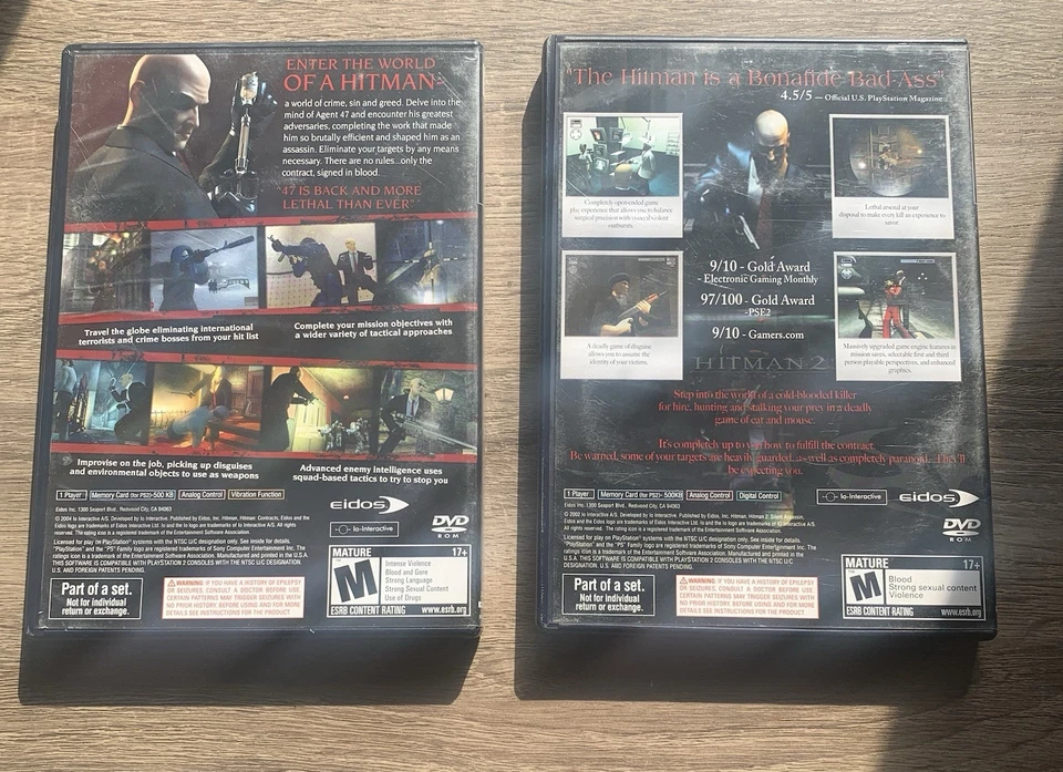 Hitman Contracts & Hitman 2 Silent Assassin (Sony PlayStation 2,PS2) 2 Game Lot - Image 2 of 4