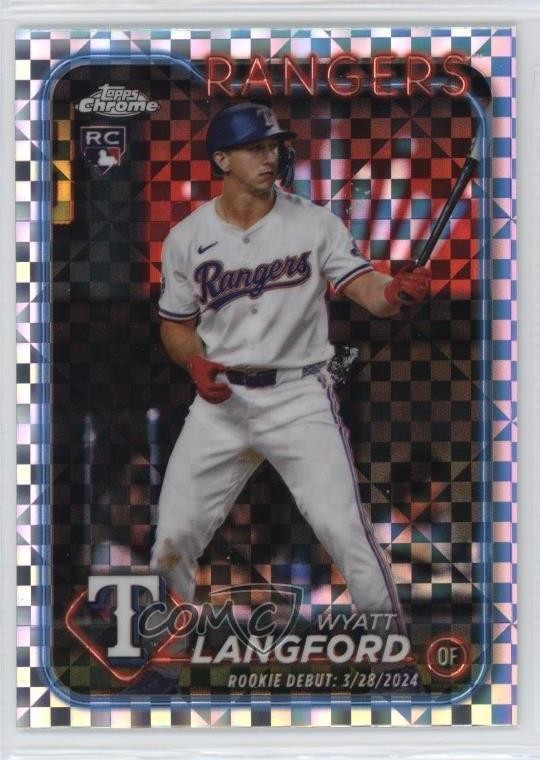 2024 Topps Chrome Update Debut X-Fractor Wyatt Langford #USC37 Rookie RC g9n