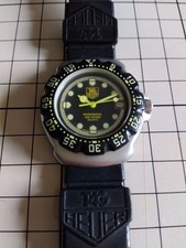 TAG Heuer Orologio Subacqueo Professionale 300m Impermeabile Nero Giallo dal Giappone