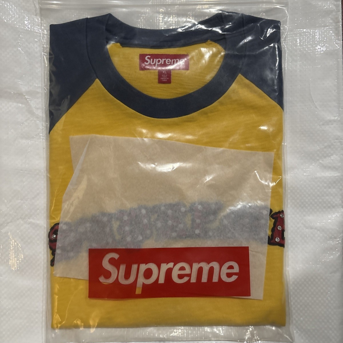 Supreme Rhinestone Raglan SS Top Size XL | eBay