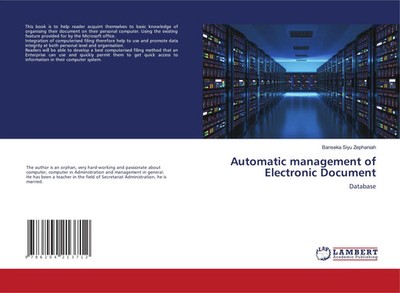 Banseka Siyu Zephaniah | Automatic management of Electronic Document | Buch