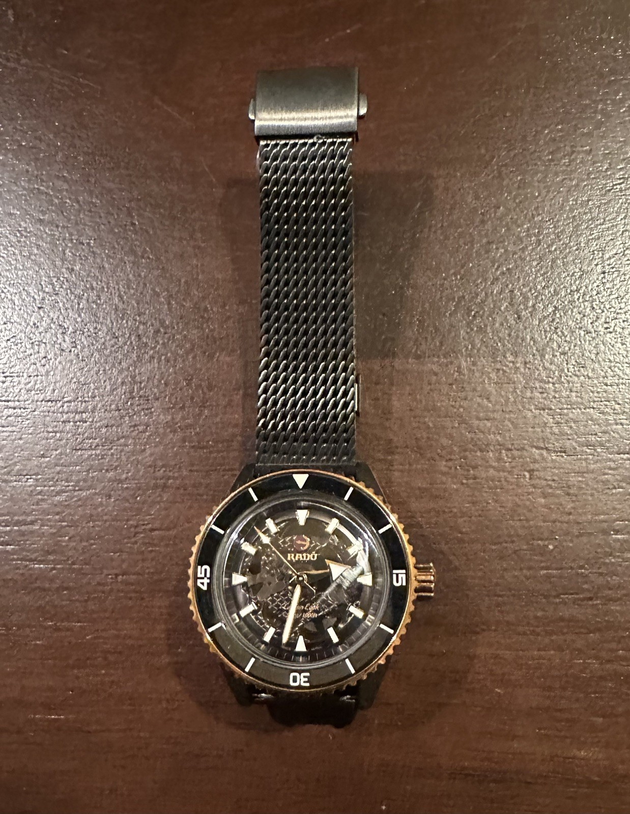 RADO Captain Cook High-Tech R32192152 Black Men Excellent condition FULL SET. 