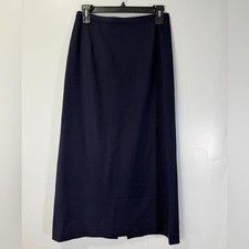 Talbots Vintage Navy Maxi Skirt Size 6