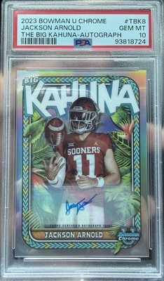 2023 Bowman U Chrome Jackson Arnold Big Kahuna Auto TBK-8 PSA 10 073/150