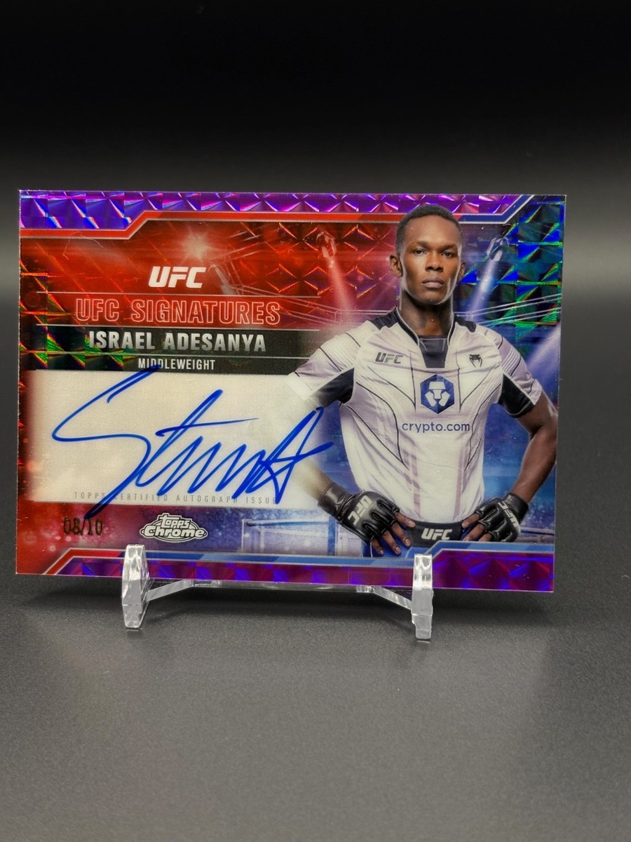 2025 Topps Chrome UFC - UFC Signatures Israel Adesanya #SIG-IA Geometric  Auto/10 | eBay