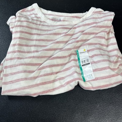 New with Tags Time & Tru Pink Striped Shirt XL
