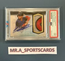 2018 Rafael Devers Dynasty Rookie Patch Auto /10 PSA 9 Pop 1