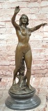 Greek Mythology Venus Bronze Sculpture Cesaro Signed Figurine Home Decoration