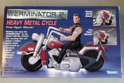 Kenner T2 Terminator 2 Heavy Metal Cycle, Fires Hyper Missle NIB