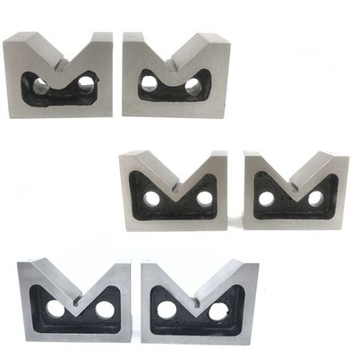 Vee Block V Set 2-teilig alle Größen 2'' 3'' 4'' Zoll ohne Klemme Stahl...