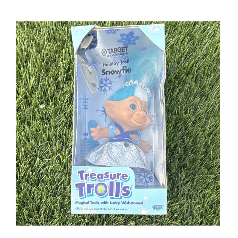 Galoob Treasure Trolls Snowfie, Blue Wavy Hair, Target Exclusive, 1998