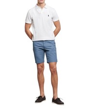 New Polo Ralph Lauren Slim Stretch Shorts Mens 38 Anchor Blue Chino Preppy Golf