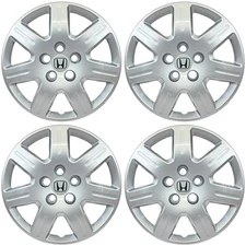 👀 Fits 2006-2011 Honda Civic 452-16S + LOGO 16" Replacement Hubcaps NEW SET/4 ✅