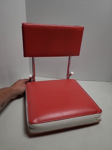Cojín de asiento de estadio vintage Wisconsin Badgers plegable hombre cueva - Imagen 3 de 5