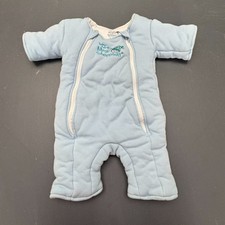 Baby Merlin Magic Sleepsuit Baby Large Blue Zip Front Swaddle 6-9 Months