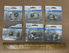 NOS Partia 6 Angelo Brothers Company 1 3/4" Mosiężna pętla wykończeniowa 1/8-IP Gwint 